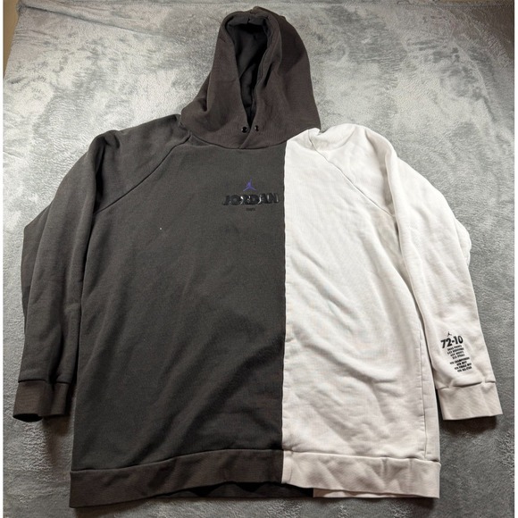 Jordan Other - Jordan 72-10 Hoodie Mens XXL Gray White Colorblock 1995/96 Jumpman